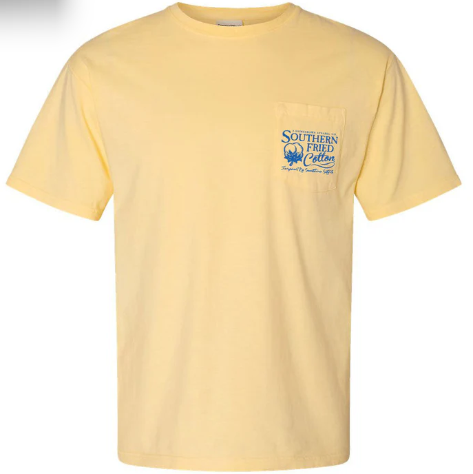 Southern Fried Cotton Shell Splash tee shirt