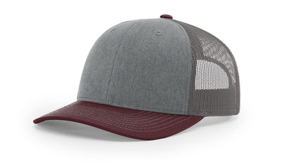 Heather Grey/Charcoal/Maroon - Tri-Color