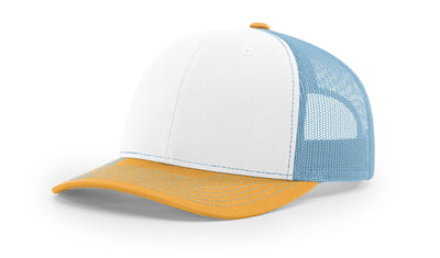 White/Columbia Blue/Yellow - Tri-Color
