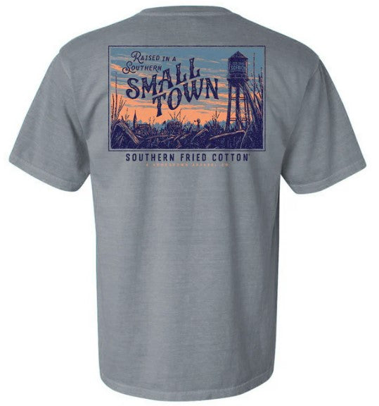 Southern Fried Cotton Raised in a small town tee shirt