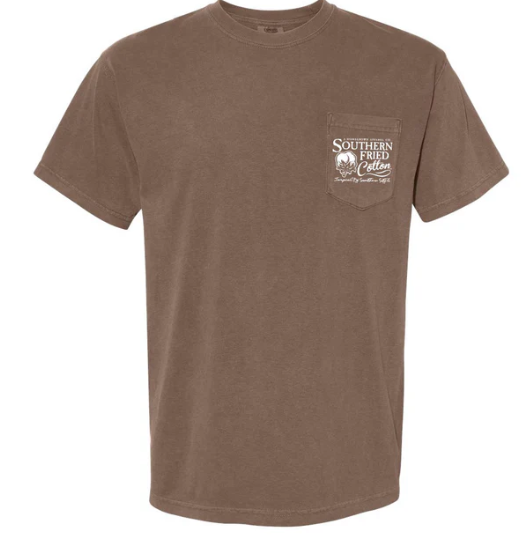 Southern Fried Cotton in tall grass short sleeve tee