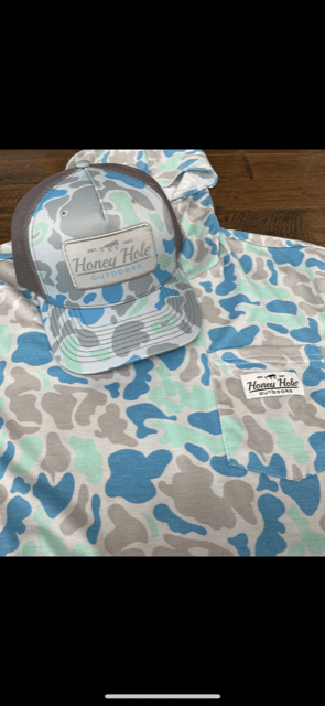 Load image into Gallery viewer, Honey Hole GREY CAMO LONG SLEEVE PERFORMANCE Shop on Main Street

