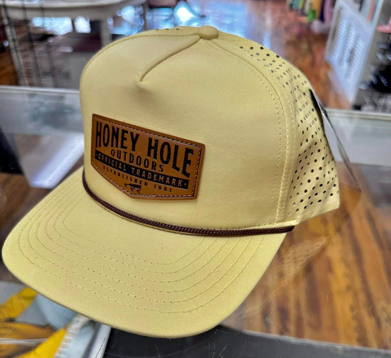 Honey Hole leather tackle shop performance hat Hat Honey Hole