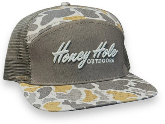 Honey Hole 7 Panel Flatbill - Heritage - Frog Skin Camo