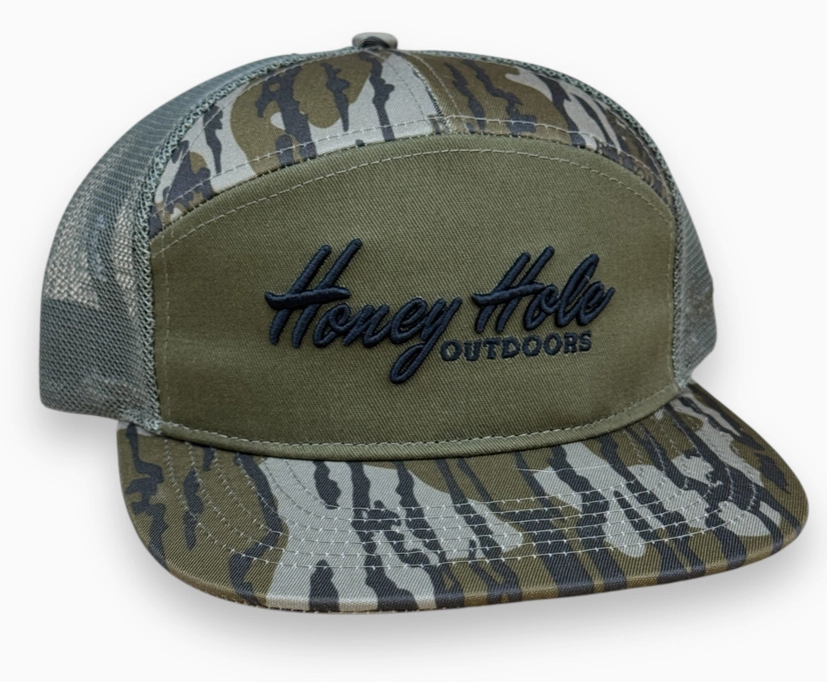 Honey Hole 7 Panel Flatbill - Heritage - Bottomland