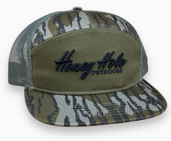 Honey Hole 7 Panel Flatbill - Heritage - Bottomland