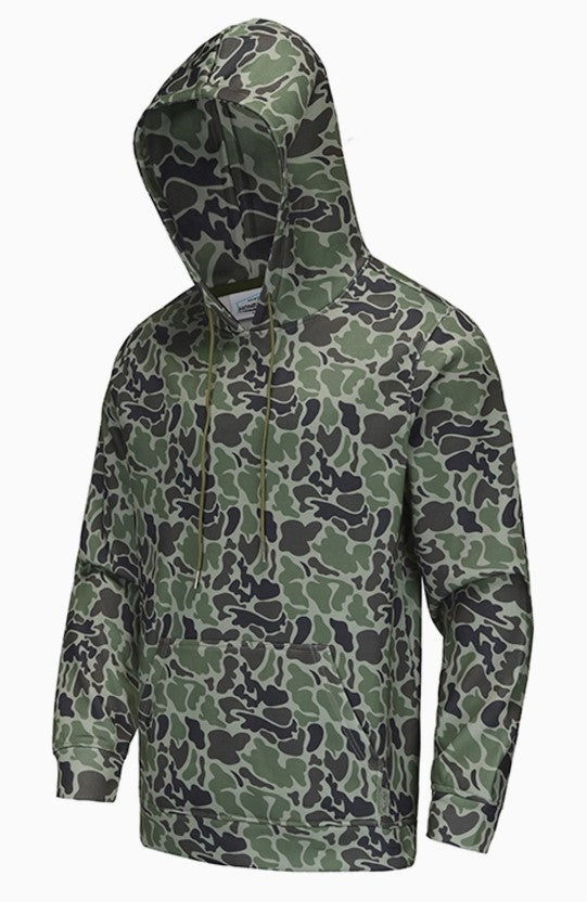 Honey Hole Fleece Hoodie - Duck Boat Camo