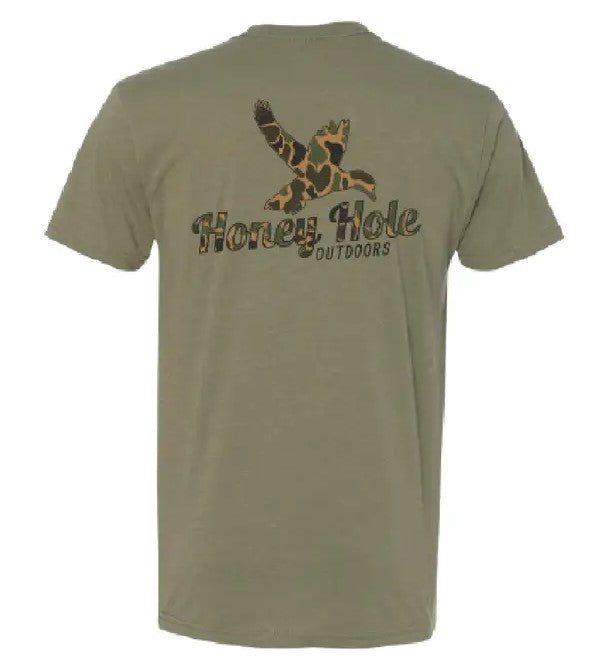 Specklle Bellies Duck Camo Goose Pocket Tee