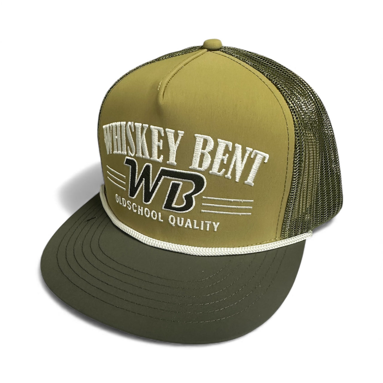 Whiskey Bent Old School WB snap back hat