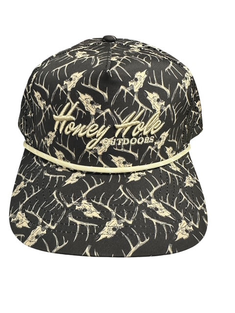 Honey Hole Performance Rope Hat - Heritage - Deer Skulls