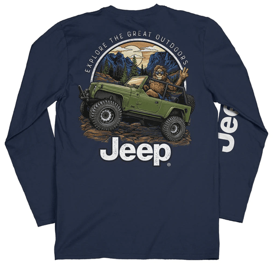 Jeep Sasquatch Long sleeve tee shirt NEW TSHIRT Jeep