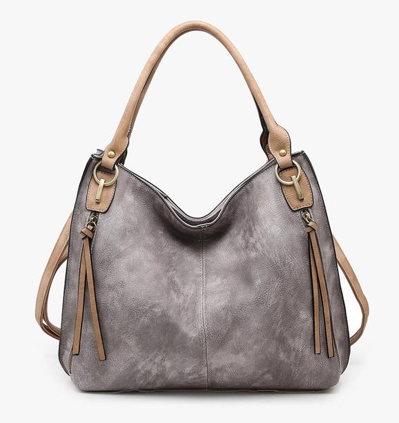 Connar Distressed Side Pocket Tote