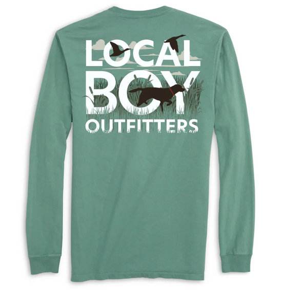 Local Boy Text and Tail L/S T-Shirt