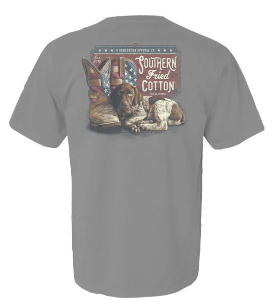 Southern Fried Cotton Boots of Freedom pocket tee