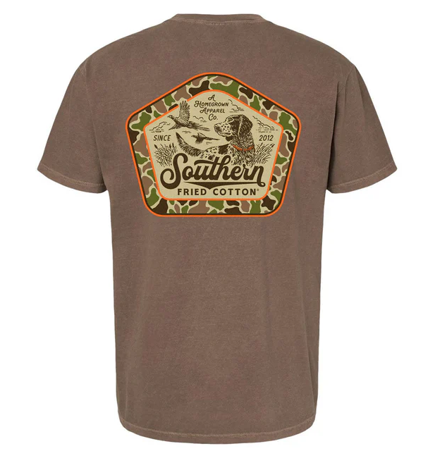 Southern Fried Cotton in tall grass short sleeve tee