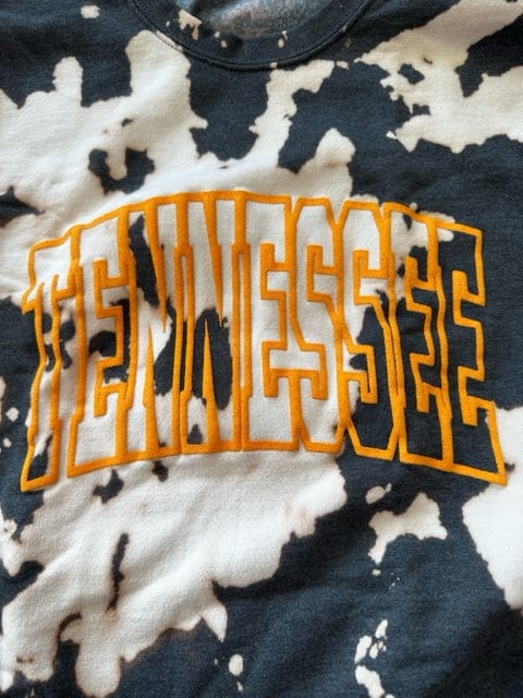 Tennessee bleached sweatshirts with Puff Letting Shop on Main Street