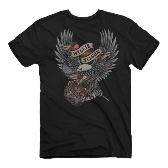Willie Nelson Whiskey River t-shirt TSHIRT Jeep
