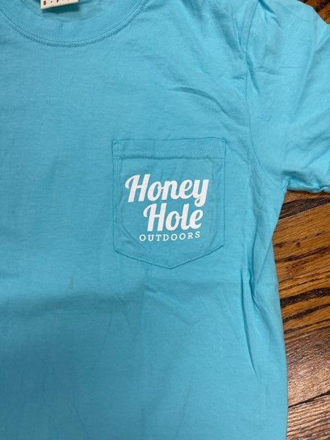 Load image into Gallery viewer, Honey Hole Big Red comfort color pocket tee TSHIRT Honey Hole
