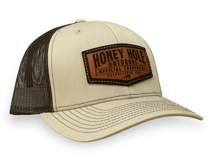 Load image into Gallery viewer, Honey Hole Leather Tackle Shop Hat Hat Shop on Main Street
