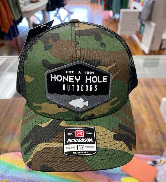 Load image into Gallery viewer, HONEY HOLE SNAPBACK - CRAPPIE CAMO BLACK Shop on Main Street
