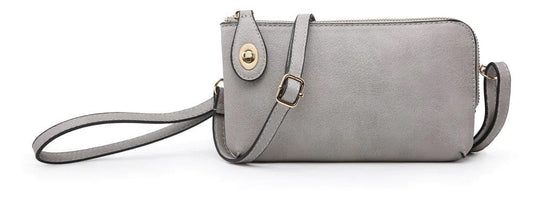 Load image into Gallery viewer, JEN &amp;amp; CO Kendall Crossbody Gray JEN &amp;amp; CO
