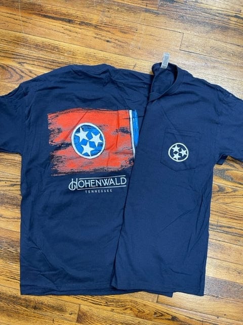 Load image into Gallery viewer, LIVE OAK Hohenwald Tennessee Tri Star Pocket tee Shop on Main Street
