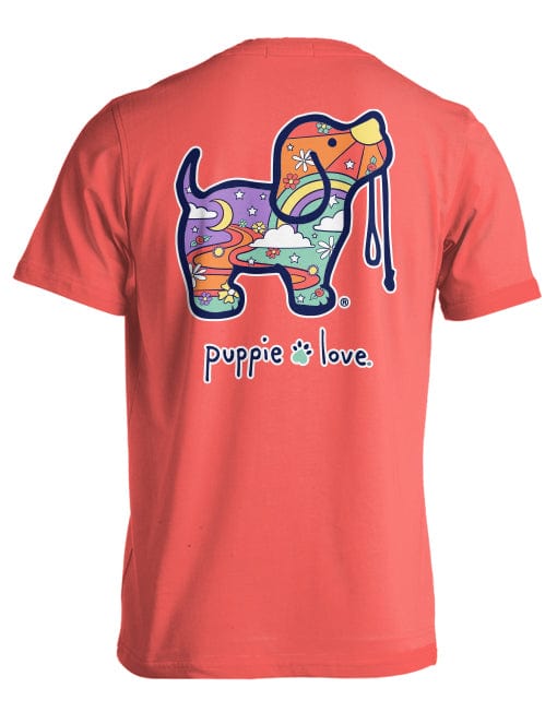 Puppie Love Psychedelic Pup tee shirt TSHIRT Shop Originals