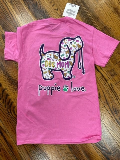 Load image into Gallery viewer, PUPPY LOVE DOG MOM PATTERN PUP TEE SHIRT Shop on Main Street
