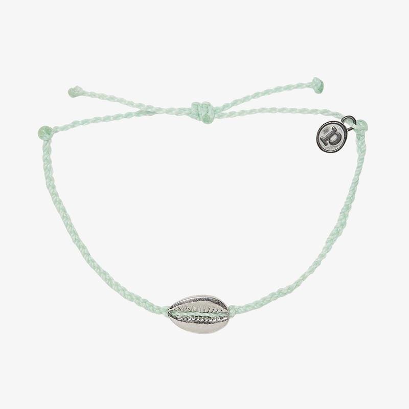Load image into Gallery viewer, PURAVIDA COWRIE CHAIN ANKLET MINT GREEN Shop on Main Street
