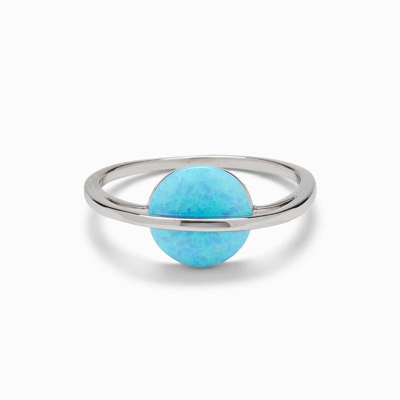 Load image into Gallery viewer, PURAVIDA OPAL SATURN RING Shop on Main Street
