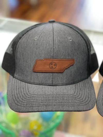 Load image into Gallery viewer, SHOP ORIGINAL Leather Patch Tennessee Tri Star Cap Shop on Main Street

