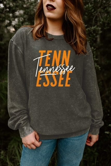 SOUTHERN BLISS  Tennessee Corded Sweatshirt Shop on Main Street