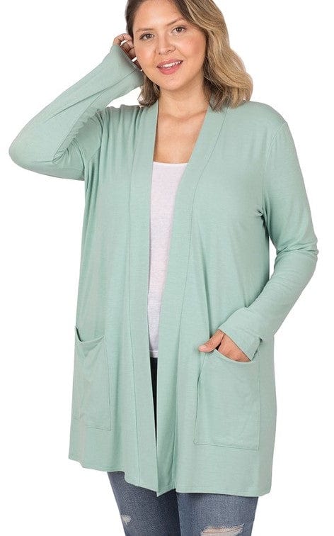 Load image into Gallery viewer, Zenana Slouchy Pocket Open cardigan Shop on Main Street
